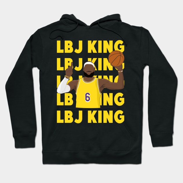 LBJ King - Los Angeles Hoodie by BuzzerBeater00